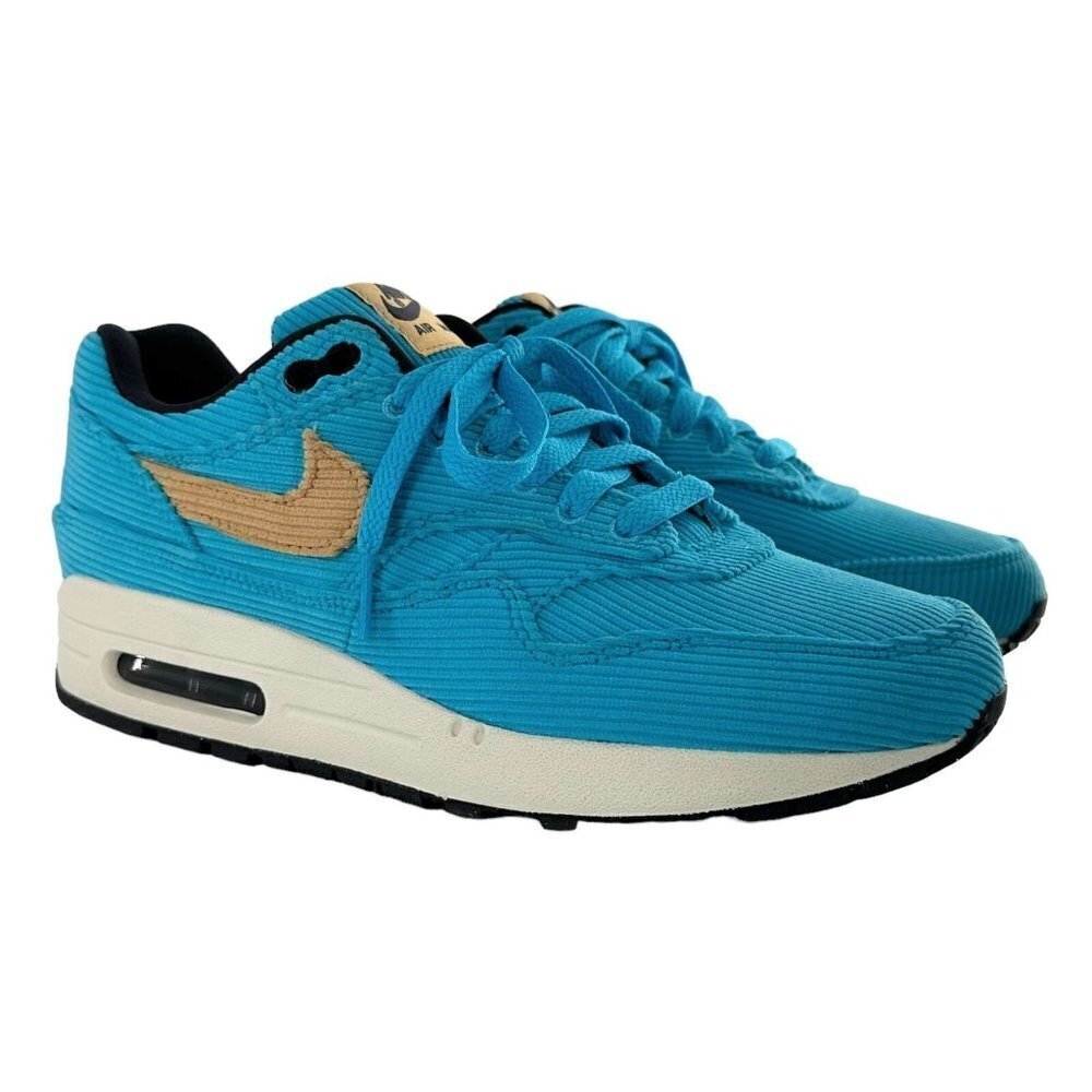 NEW Nike Air Max 1 Premium Baltic Blue Corduroy Sneakers Men's Size 6